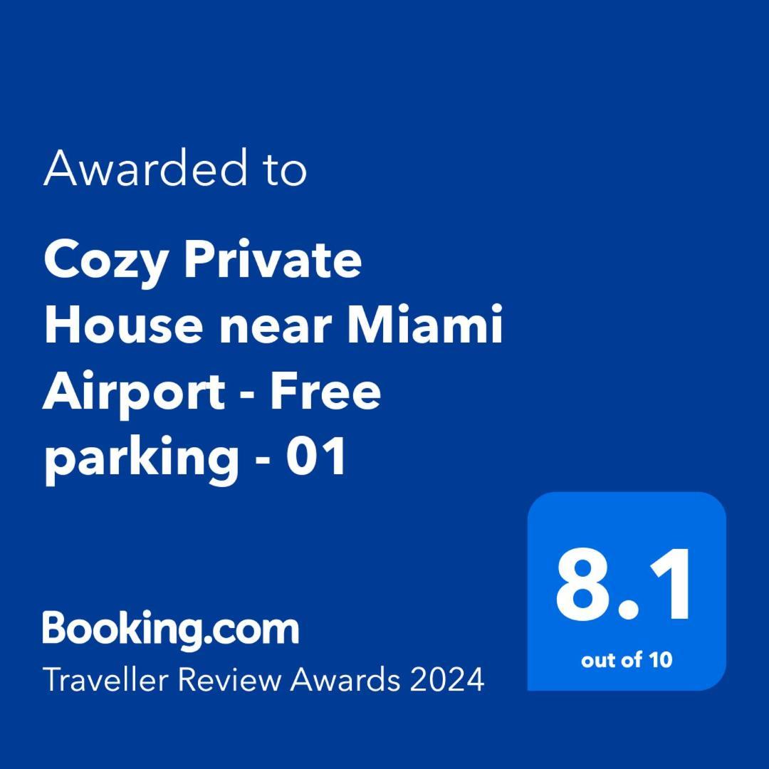 Cozy Private House Near Miami Airport - Free Parking - 01别墅 外观 照片